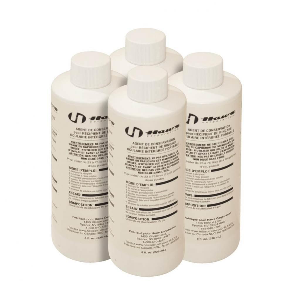 Bacteriostatic Preservative, (4) 5 oz Bottles (Portable Eye Wash Accessory)