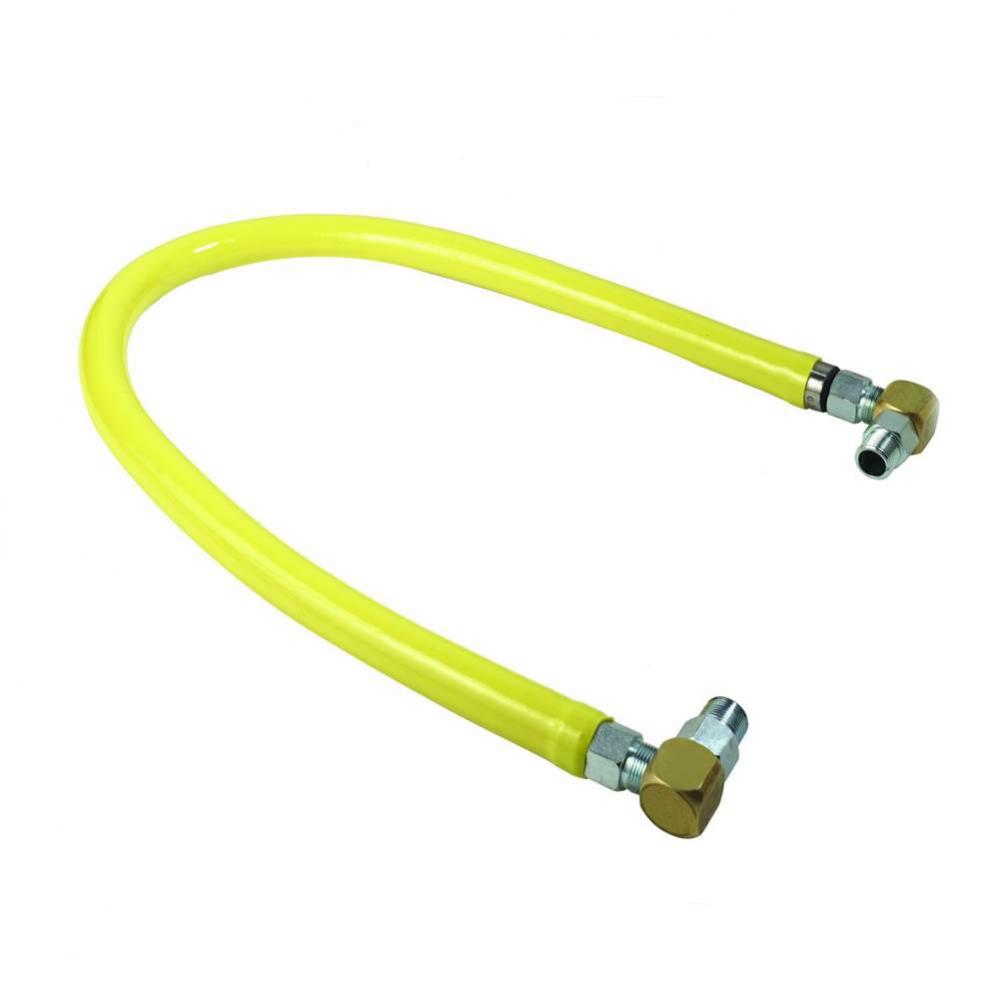 Gas Hose, Free Spin Fittings, 1/2'' NPT, 24'' Long, Includes SwiveLink Fitting