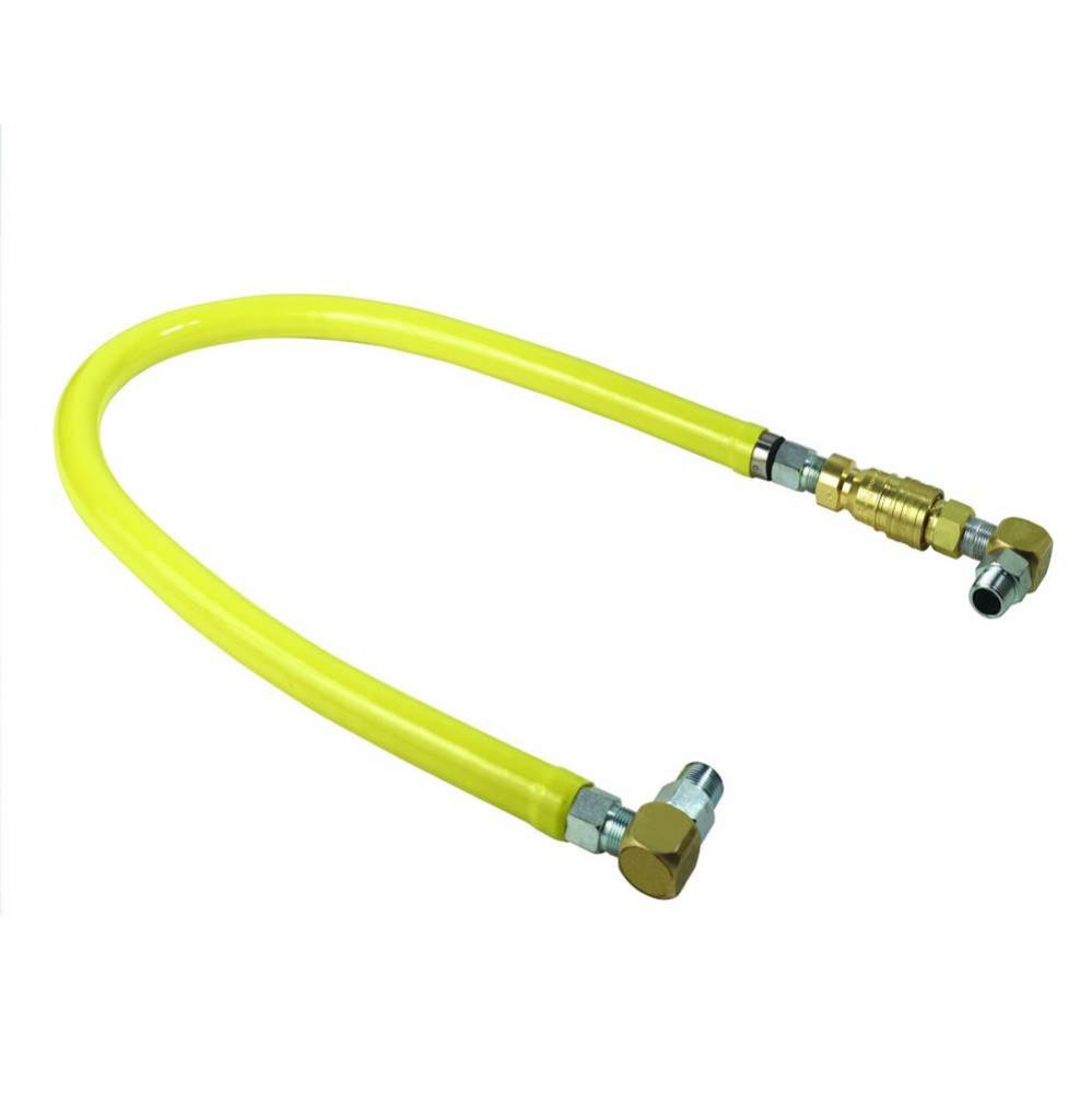 Gas Hose w/ Quick-Disconnect, 1/2'' NPT, 24'' Long, Includes SwiveLink Fitting