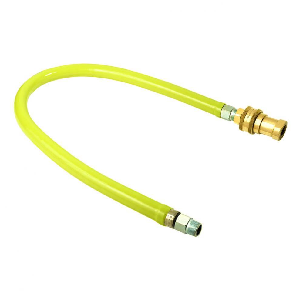 Gas Hose w/ Reverse Quick-Disconnect, 1/2'' NPT, 48'' Long