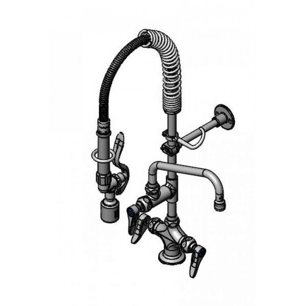 Mini-Pre-Rinse unit w/ B-0107-C, 6'' Swivel Nozzle, Lever Handles, Wall Bracket '&a