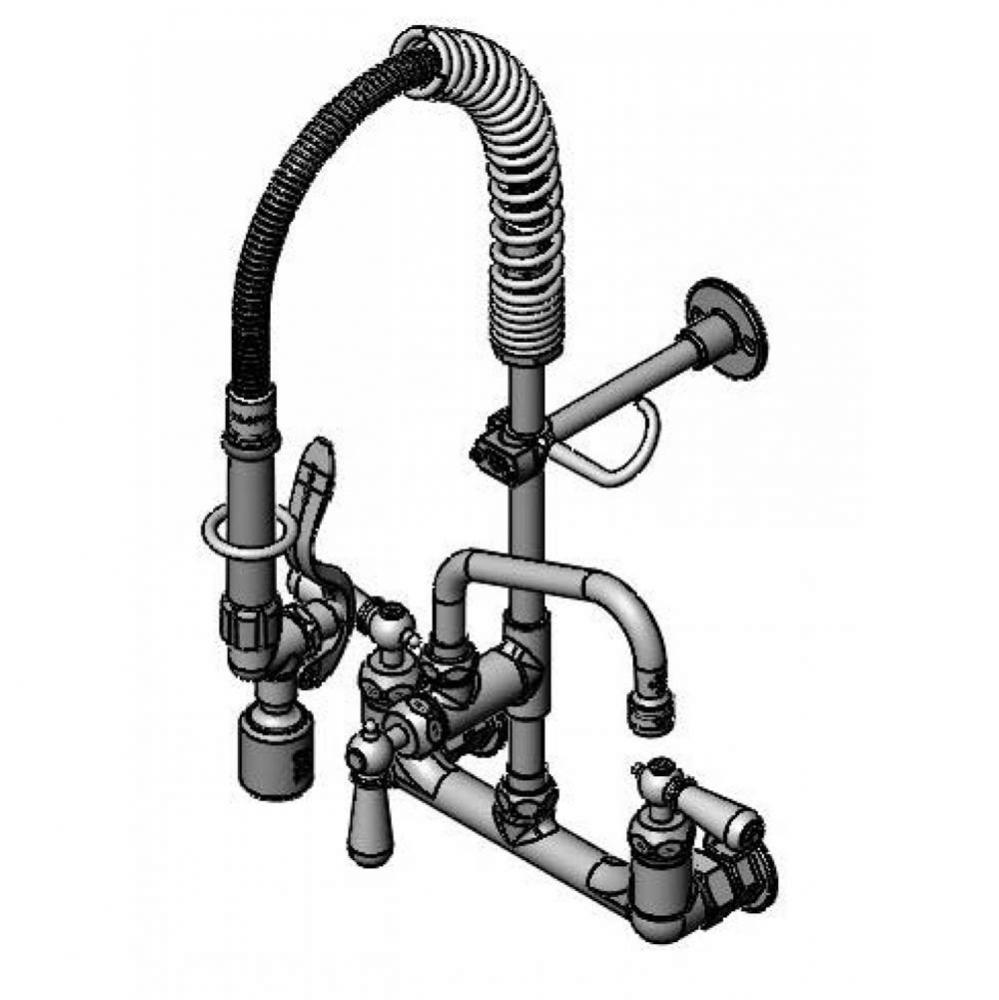 Mini-PRU: 8'' Wall Mount, 6'' Swing Nozzle, CV Ceramas, B-0107-C, Club Handles