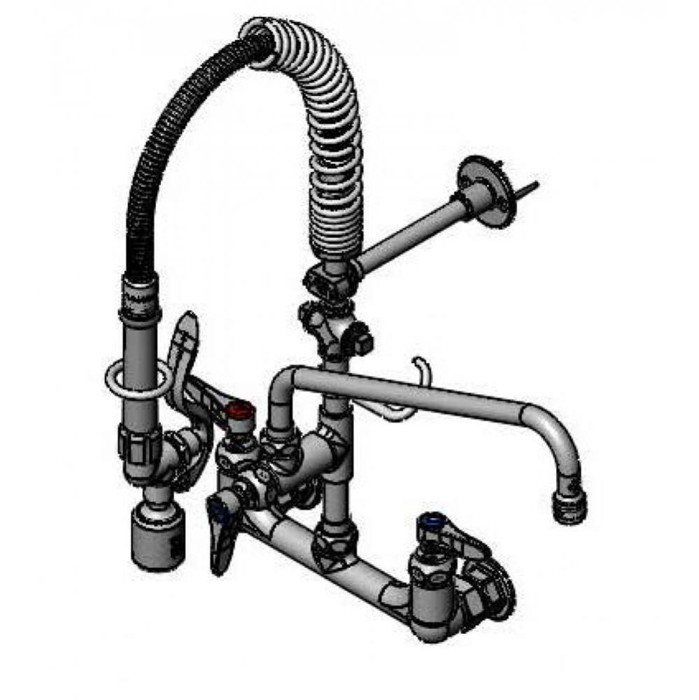 Mini-PRU: 8'' Wall Mount, B-0107-C, 12'' Swing Nozzle, Eternas & Lever Han