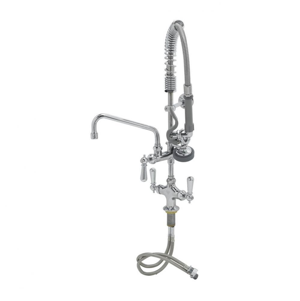 Mini-PRU: B-0113 Style Base Faucet w/ B-0107, 8'' Swing Nozzle, Ceramas, & Club Hand