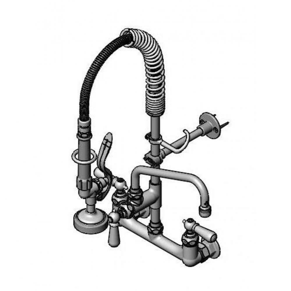 Mini-PRU: 8'' Wall Mount, B-0107, 8'' Add-On Swing Nozzle, Club Handles, Wall