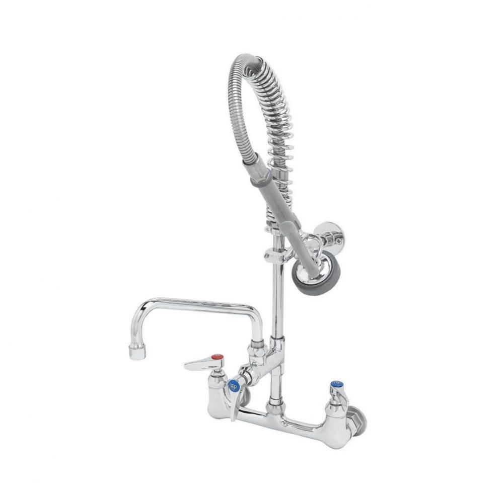 Mini-PRU: 8'' Wall Mount, B-0107, 6'' Swing Nozzle, Lever Handles, Wall Bracke