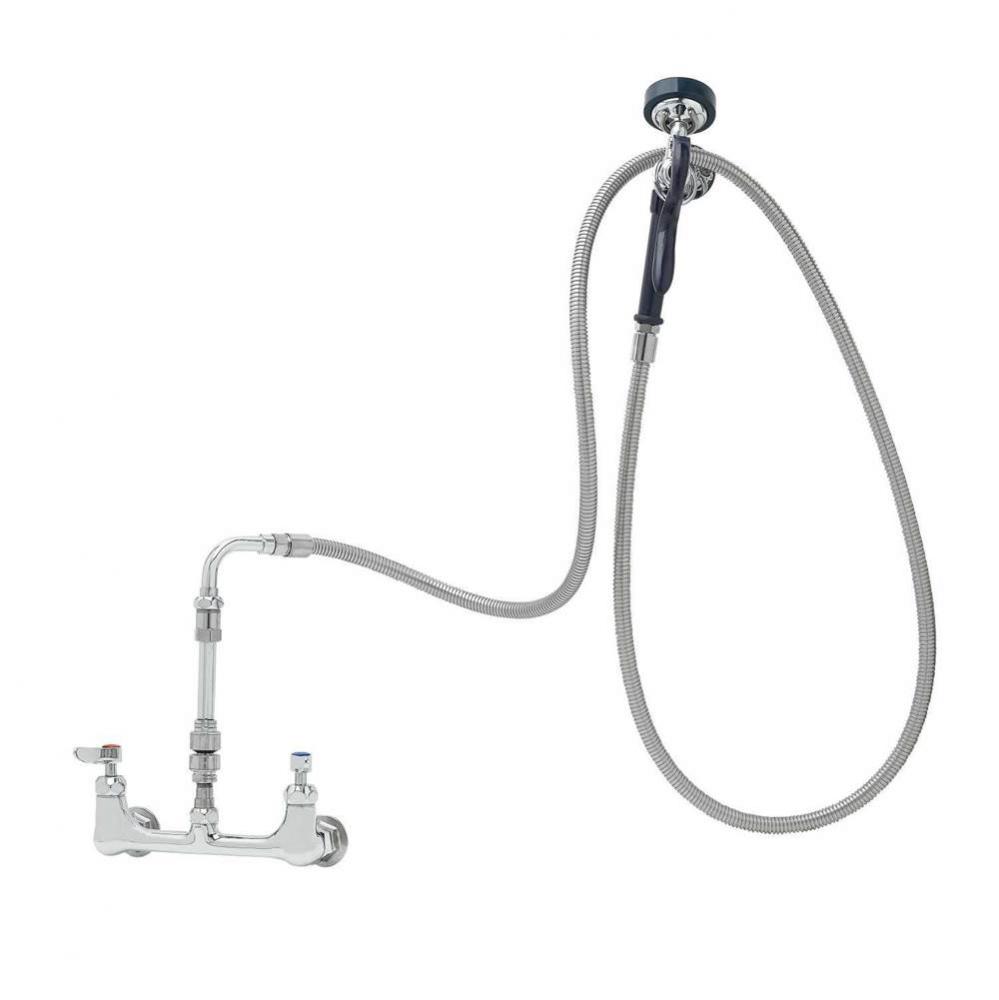 Pet Grooming: 8'' Wall Mount, Ceramas, Vac Breaker, 96'' SS Flex Hose, EB-0107