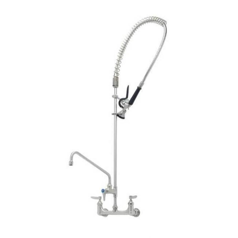 EverSteel PRU w/ 8'' Wall Mount SS Mixing Faucet, Quarter-Turn SS Eterna w/ Spring Check