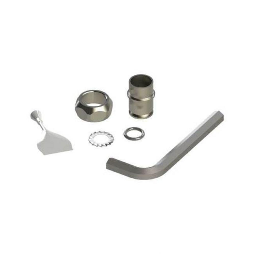 Stainless Steel EasyInstall Kit: Nut, Bushing, O-Ring & Lock Washer