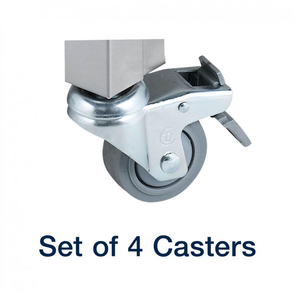 3'' Dia. Swivel Casters (4) (T&S)