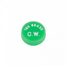 T&S Brass 001191-45 - Snap-In Index Button, Green (Cold Water)