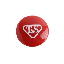 T&S Brass 001193-19NS - Press-In Index, Red, T&S Logo