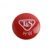 T&S Brass 001194-45NS - Press-In Index, Red (HW), T&S Logo