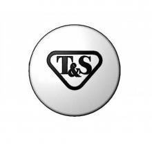 T&S Brass 001205-19NS - Press-In Index, White, T&S Logo