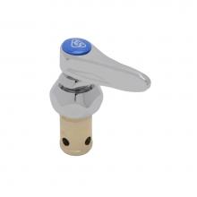 T&S Brass 002711-40NS - Eterna Cartridge w/ Spring Check, LTC (Cold), Lever Handle, Screw & Blue Index Button '&a