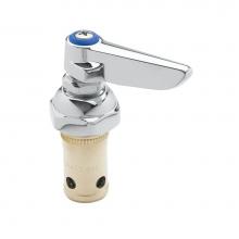 T&S Brass 002711-40 - Eterna Spindle Assembly, Spring Check, Left Hand (Cold), Lever Handle, Screw, & Index