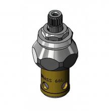 T&S Brass 006477-40NS - Spindle Assembly, Quarter-Turn Eterna w/ Spring Check CWS Escutcheon Bonnet, LTC (Cold)