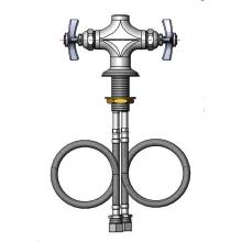T&S Brass 007253-40 - BL-5700-01 Base Faucet Assembly, 3/8'' NPT Female Outlet, Eternas, 4-Arm Handles