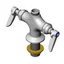 T&S Brass 014207-40 - Easy Install Base Faucet: Single Hole, Deck Mount, Swivel, SC Eterna, Lever Handles