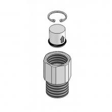 T&S Brass 015073-40 - Check Valve Adapter w/ Check Valve & Retaining Ring (Male Inlet x Female Outlet)