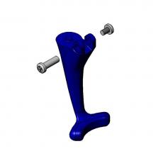 T&S Brass 015550-45 - Lever Arm Repair Kit for New-Style Glass Filler (Dark Blue Delrin)