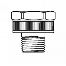 T&S Brass 017575-25 - Adapter, 3/8'' NPT Male x 3/4'' GH Female Threads (Chrome-Plated Brass)