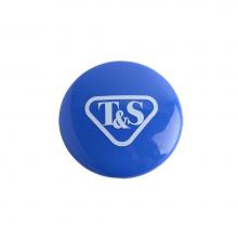 T&S Brass 018506-19NS - Press-In Index, Medium-Blue, T&S Logo