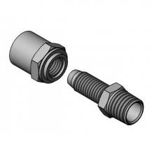 T&S Brass 045A - Field Repair End-Fitting for 3/8'' ID Hoses, Chrome-Plated Brass ''Not for Pot