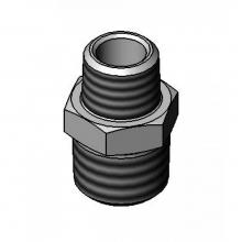 T&S Brass 062A - 1/2'' NPT Male x 3/8'' NPT Male Brass Adapter