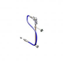 T&S Brass 0RK-SK - Hose Reel Connector Kit: Inlet Elbow, Riser, Vacuum Breaker, Flexible Water Hose & QD