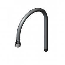 T&S Brass 127X-V12 - Rigid Gooseneck w/ 1.2 GPM VR Aerator, 7-11/16'' Spread, 5'' Clearance