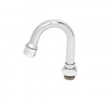 T&S Brass 131X-A22 - Swivel Gooseneck w/ 2.2 GPM Aerator, 2-15/16'' Spread, 4-3/4'' Height, 2-3/16&