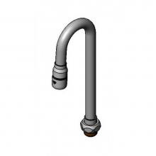 T&S Brass 132X-A22 - Swivel Gooseneck w/ 2.2 GPM Aerator, 2-11/16'' Spread, 9'' Height, 4-7/8'