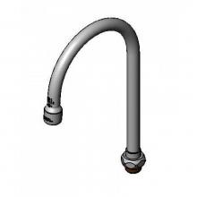 T&S Brass 133X-A15 - Swivel Gooseneck w/ 1.5 GPM Aerator, 5-3/4'' Spread, 10-5/16'' Height, 5-7/8&a