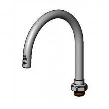 T&S Brass 133XP-ADE-F10 - Plain End Swivel Gooseneck, 5-11/16'' Spread, 7-1/4'' Height, 3-5/16'&apo