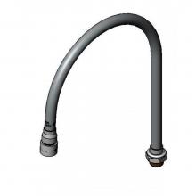 T&S Brass 135X-V22 - Swivel Gooseneck, 2.2 GPM VR Aerator, 8-3/4'' Spread, 12-1/16'' Height, 5-9/16