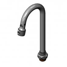 T&S Brass 187X-A15 - Swivel Gooseneck w/ 1.5 GPM Aerator, 3-5/8'' Spread, 8-3/4'' Height, 5-1/2&apo