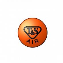 T&S Brass 209L-AIR-NS - Press-In Index, T&S Air, Orange