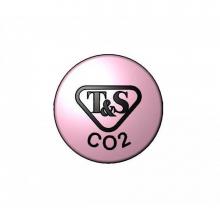T&S Brass 209L-CO2-NS - Press-In Index, T&S CO2, Pink