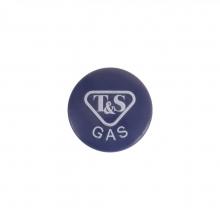T&S Brass 209L-GAS-NS - Press-In Index, T&S Gas, Dark Blue