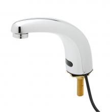 T&S Brass 5EF-1D-DS - Equip Sensor Faucet: Deck Mount, Single Hole, Cast Spout, AC/DC Control Module, Mixing Tee