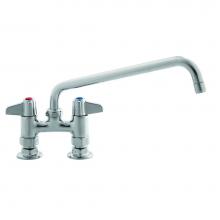 T&S Brass 5F-4DLX10 - Faucet, Deck Mount, 4'' Centers, 10'' Swing Nozzle