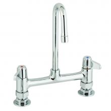 T&S Brass 5F-8DLX03 - Faucet,8'' Centers,Deck Mount,3'' Spout