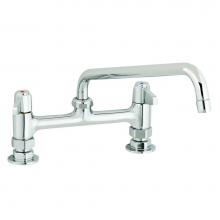 T&S Brass 5F-8DLX10 - Faucet,8'' Centers,Deck Mount,10'' Spout