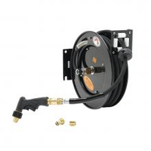 T&S Brass 5HR-242-09-A - Hose Reel, Open, Powder Coated, 3/8'' x 50' Hose, 5WG-1000-01 Water Gun, Reducing A