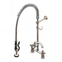 T&S Brass 5PR-8D06 - Pre-rinse,8'' Centers,Deck Mount,6'' Add-on Faucet