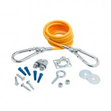 T&S Brass AG-RC - Gas Appliance Accessory, 5' Restraining Cable Kit with Hardware Package