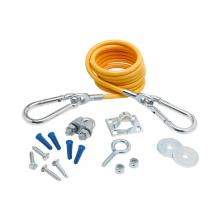 T&S Brass AG-RC - Gas Appliance Accessory, 5' Restraining Cable Kit with Hardware Package