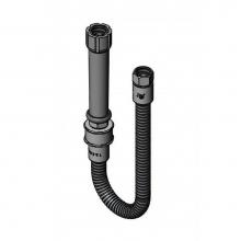 T&S Brass B-0020-H-SWV - 20'' Flexible S'Steel Hose w/ Gray Handle & Pre-Rinse Swivel 018200-40