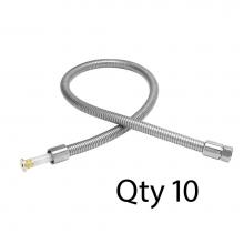 T&S Brass B-0044-H2AMS - Hose, 44'' Flexible Stainless Steel, Less Handle (Qty. 10)